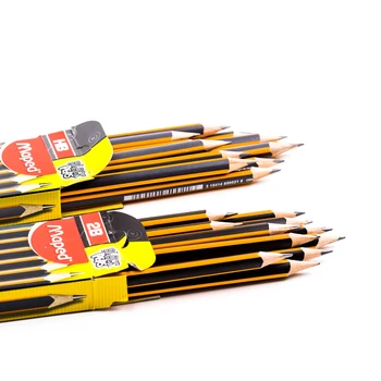Maped Piešimo HB/2B eskizas pieštukai, mokinių rašymo priemonės, raštinės reikmenys, mokyklinės prekės,