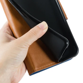 PU Odos Flip Case For Xiaomi Redmi 10X 4G Verslas Xiaomi Redmi 9 Pastaba Turėtojas Silikono Foto Rėmelis Atveju Piniginės Dangtis
