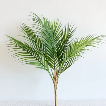 1 Vnt Modeliavimas Žalia Plastiko, Dirbtinės Palmių Žalia Lapinių Augalų Padirbtų Augalų Sodas Šalis Vestuvių Dekoro Ir Namų Reikmenys