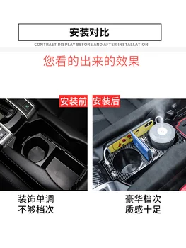 Taikoma Honda 10 Civic 2016-2020 Civic FC1 Centrinio Puodelio Laikiklis Laikymo Dėžutė