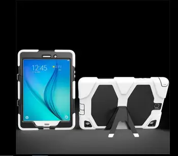 Silikono Hybrid Extreme Karinės Sunkiųjų atsparus smūgiams Stende Pakabinti Cover Case For Samsung Galaxy Tab A6 T280 T285 SM-T285+rašiklis
