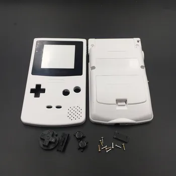 10VNT Pilka Baltas Korpusas su Lukštais Padengti Pakeitimo Nintendo Gameboy Color GBC