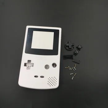 10VNT Pilka Baltas Korpusas su Lukštais Padengti Pakeitimo Nintendo Gameboy Color GBC