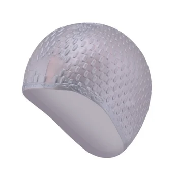 NAUJA Silikoninė Guma Plaukimo Kepuraitė 3D Ergonomiškas Dizainas Ausies Kišenės Suaugusių Vyrų, Moterų Vandeniui Plaukti Kepurės Kepurės Plaukimo Reikmenys