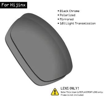 SmartVLT, Poliarizuota Akiniai Pakeitimas Objektyvai už Oakley Hijinx - Black Chrome