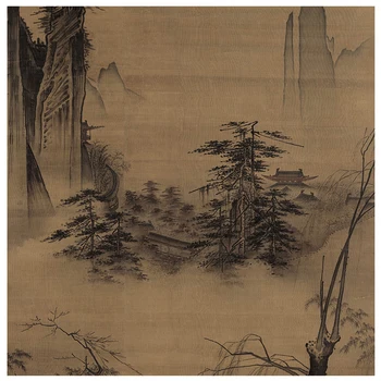 Tradicinis kinų meno dekoratyvinis dažymas kambarį kabo tapybos frameless tapybos pažymėkite tapyba