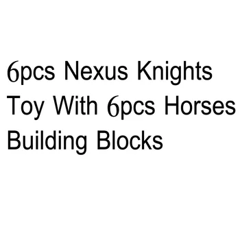 2020 Naujas 6pcs Nexus Riteriai Žaislas, Arklys Blokai Suderinama Nexoe Riteriai ZM243 Nustatyti Žaislai Vaikams dovanų