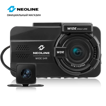 Dashcam, vaizdo magnetofoną, su 2 kamerų Neoline Platus S49 DVR Full HD automobilių kameros Pristatymas nuo Rusijos