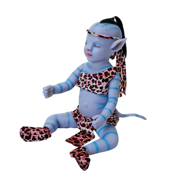 Naujas Reborn Baby Doll 20 Cm Tikroviška Naujagimių Lėlė Saldus Mėlyna Berniuko, Naktį Šviesos Visą Vinilo Boneca Lėlės Žaislas Vaikams
