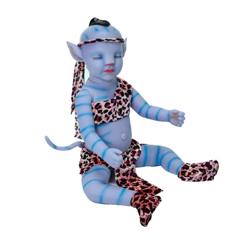 Naujas Reborn Baby Doll 20 Cm Tikroviška Naujagimių Lėlė Saldus Mėlyna Berniuko, Naktį Šviesos Visą Vinilo Boneca Lėlės Žaislas Vaikams