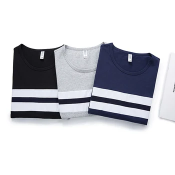 Liseaven Vyrų marškinėlius 2018 Dryžuotas Dizainas, T-Marškinėliai, vyriški Drabužiai Trumpas Rankovės Vyrų Atsitiktinis Marškinėliai