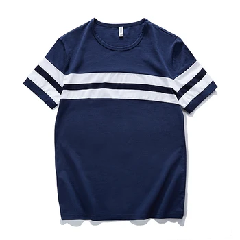Liseaven Vyrų marškinėlius 2018 Dryžuotas Dizainas, T-Marškinėliai, vyriški Drabužiai Trumpas Rankovės Vyrų Atsitiktinis Marškinėliai