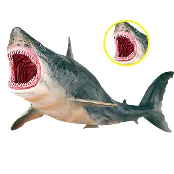 Vandenyno Jūros Gyvybės Jūrų Gyvūnai Megalodon Ryklys Veiksmų Skaičius, Modelis Mokymosi Dovana Žaislas Vaikas Žaislų Kolekcija