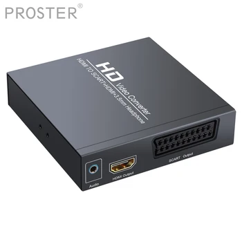 PROZOR HDMI Į HDMI Adapteris HDMI Į HDMI Konverteris L/R, stereo audio signalo Adapteris, 3,5 mm Ausinių ir Maitinimo Adapteris