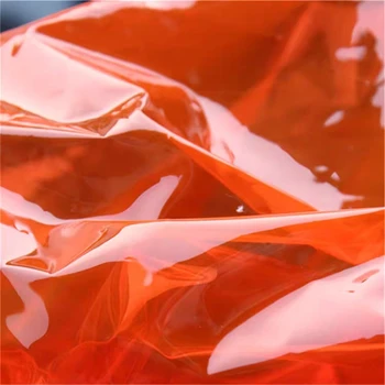 0,2 mm TPU Medžiaga PVC Skaidri Oranžinė Skysčio Plėvelės Vandeniui 