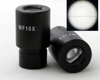 FYSCOPE WF10X/18mm Plataus Kampo Biologinio Mikroskopo Okuliaro Lęšio Junginys su Montavimo + Kryžiaus Tinklelis 23.2 mm dydžio
