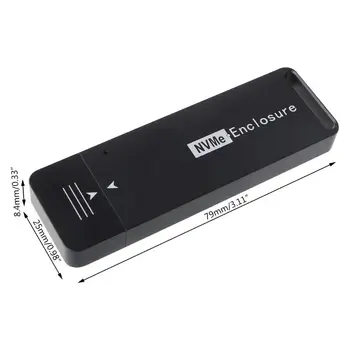 1Set M2 SSD Atveju NVMe NGFF M. 2 SSD Talpyklos USB3.1 Tipas-C Gen2 už-tel 2230 2242 NVME Kietojo Disko Disko Dėžutė