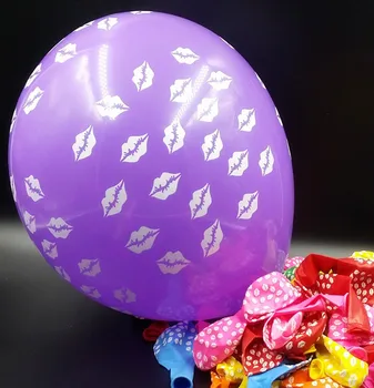 100vnt Didelis Latekso Romantiška Apvalūs balionai Decahedron spausdinti Vestuvių Laimingas Gimtadienio Šventė Apdailos Santuoka 