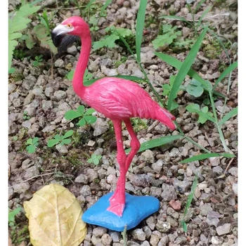 2x Realus Flamingo Gyvūnų Figūrėlės Duomenys, Velykų Kiaušiniai Tortas Toppers Kalėdų, Gimtadienio Dovana