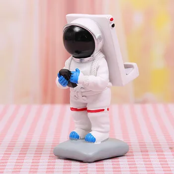 Šiaurės Astronautas Astronautas Mobiliojo Telefono Stovas Kosmoso Svajotojas Telefono Turėtojas Dervos Amatų Tingus Stovėti Namų Puošybai Gimtadienio Dovana