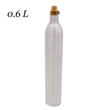 0.6 L gazuotas Vanduo Cilindrų Co2 Butelio Talpą su Vožtuvas Tr21*4 150BAR/2250PSI Aukšto Slėgio Sodos Vandens Bakas