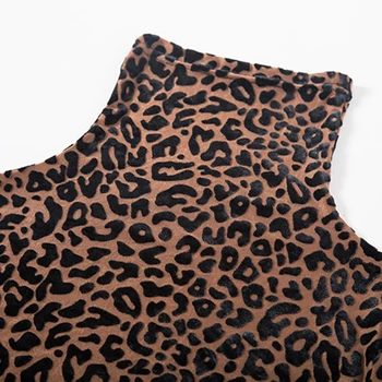 BOBOKATEER 2021 ilgomis Rankovėmis Negabaritinių Marškinėliai Poleras Mujer Juoda Moteris Tshirts Leopardas Spausdinti Marškinėliai, Femme T-shirty Damskie