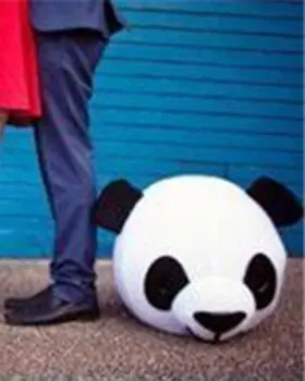 Helovinas Meilužis Vadovai Panda Bear Talismanas Kostiumas Fancy Dress Vestuves Rekvizitai Cosplay Lauko Cosplay Furry Karnavaliniai Kostiumai