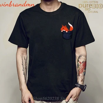 Karšto pardavimo Mielas Lady Mažai kišenėje Fox Grafinis T-shirts fox Harajuku Naujas Dizainas, Spausdinimo Marškinėliai Hipster Užsakymą Camiseta Hombre