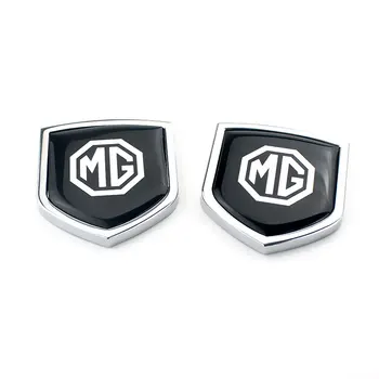 1 Pora Eksterjero Reikmenys MG Logotipas Auto Galiniai Šoniniai Lipdukai Metal Automobilių Kėbulo Emblema už MG3 ZR ZS ES HS EZS 5 6 TF Automobilių Stilius