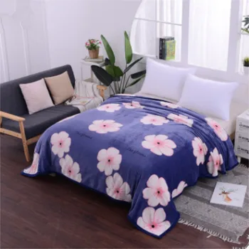 Koralų Vilnos antklodę ant lovos namų suaugusiųjų Pledas Gėlė graži, antklodė, sofa travel, antklodė, violetinė nešiojamų