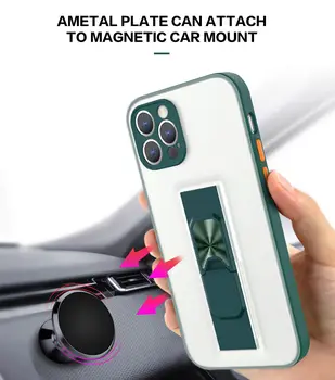 Spalvinga Nematomas Automobilio Laikiklis Telefono dėklas Skirtas IPhone 12 Mini Pro 11 Max Xr X Xs 7 8 Plius Saldainiai TPU atsparus smūgiams Skaidrus