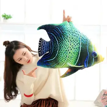 2017 APR Naujas 3D Modeliavimas Tikroviška Seaworld Fishs Pliušinis Žaislas Namas Pagalvė Pagalvės Vaikams, Mėgėjams Dovana 45cm 55cm 65cm 1pcs Mielas