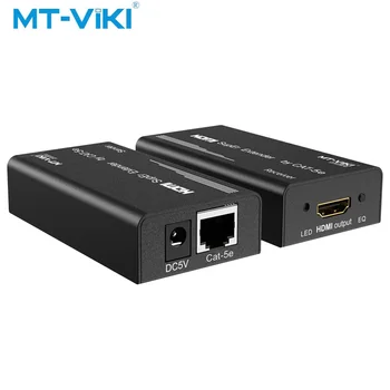MT-VIKI HDMI Extender RJ45 HDMI Signalo stiprintuvas HD1080P Vaizdo Kabel Übertragung CAT6ECable pratęsimo 40m MT-ED04