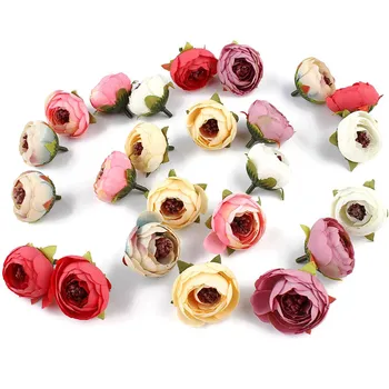 Lulang 10vnt Asorti Dirbtinių Gėlių Camellia Galvos dėl Nuotakos Plaukų Įrašą Kalėdos Sagė 