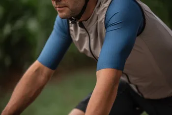 2020 m., atsižvelgiant windstop gilet dviračių vėjo berankovė liemenė biycle outwear dviratį drabužius, mėlyna ir žalia