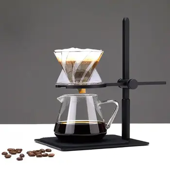 Nerūdijančio Plieno Apipilti Kavos virimo aparatas Turėtojas Kavos Filtras Puodelio Laikiklis Nuimamas Reguliuojamas Aukštis Paramos Rėmas Namų Kitch
