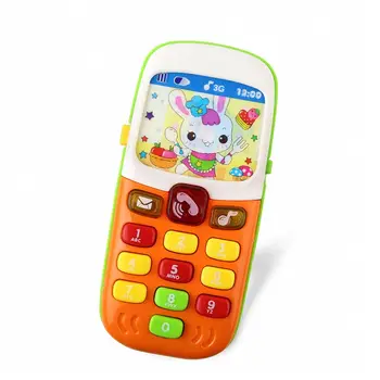 1pc Elektroninių Švietimo Žaislai Vaikams Montessori Mokymo Mobiliojo Telefono Vaikai Garso Mirksi Mobilusis Telefonas, mobilusis telefonas Modelis
