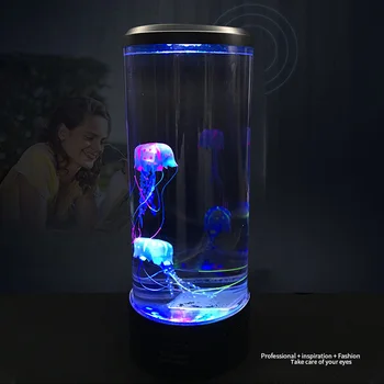 Naktiniai staleliai, Lempa Darbalaukio Atmosfera Spalva Keičiasi Childen Lentelė USB Powered LED Nakties Šviesos Hipnotizuojantis Medūzos Atsipalaiduoti Akvariumas