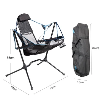 Nešiojamų Sunkiųjų Lauko Veidrodėliai Kempingas sūpuoklės kėdės Aliuminio Lydinio prabanga Kempingas Kėdės Atlošas Veidrodėliai