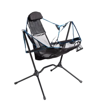 Nešiojamų Sunkiųjų Lauko Veidrodėliai Kempingas sūpuoklės kėdės Aliuminio Lydinio prabanga Kempingas Kėdės Atlošas Veidrodėliai