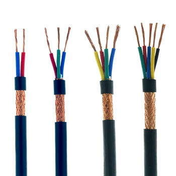 5 Metrų RVVP Ekranuotą Kabelį, Signalo Elektros Laidai Valdymo Signalo Linija 2/3/4/5 pin 0.3 0.5 0.75 1 1.5 2.5 mm, Vario Viela