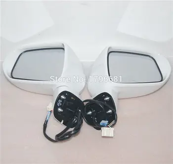 CAPQX 2vnt 5Pin elektrinis galinio vaizdo veidrodėliai su LED posūkio signalo HONDA CITY TINKA GD1 GD3 GD8 2003 2004 2005 2006 2007 2008