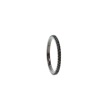 925 sterlingas sidabro mikro nutiesti cz pilna juosta ratas klasikinis sužadėtuvių atgal kamino mados lady sidabro CZ žiedas 4 spalvų
