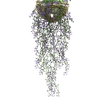 10VNT Dirbtinis Kabo Gėlių Padirbtų Vynuogių Gluosnio Rotango Gėlės Dirbtinės Kabančių Augalų Sode Sienų Apdaila