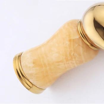 Auksas & Rose Gold Jade straipsnis Vonios Dekoravimo Maišytuvas Vienos rankenėlės Vieną Skylę Kriaukle Baseino Maišytuvas Vonios kambario Aksesuarai