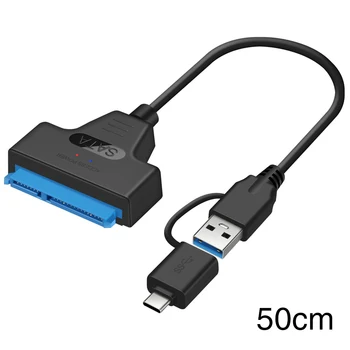 Plug And Play Didelio Greičio Adapteris Keitiklis, Duomenų Perdavimo 2.5 Colių HDD SSD USB 3.0 Prie SATA Kietąjį Diską, Konvertuoti Kabelis Stabili