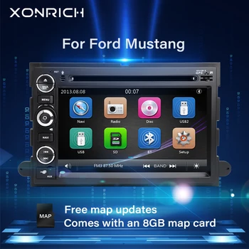 2 Din Car DVD Grotuvas GPS Navigacija Ford F150 F250 F350 F450 Mustang 