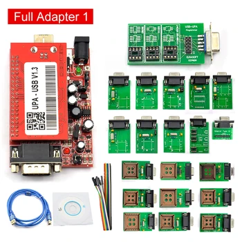 UPA USB Programuotojas V1.3 su pilna adapteriai EKIU Chip Tunning OBD2 Pagrindinis Blokas, UPA-USB 1.3 UPA USB V1.3 Diagnostinis Įrankis