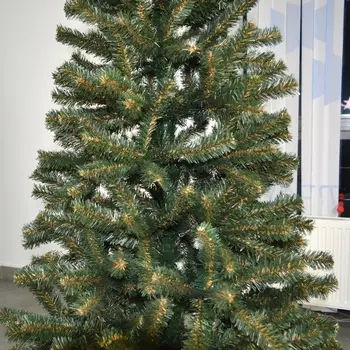 Naujas Naujųjų Metų dirbtinės Kalėdų eglutės eglės pušies įtempta be spurgų PVC 120/150/190/220/250/270 cm