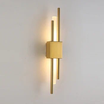 2021 Modernus, Stilingas Bronzos Aukso Ir Juodos spalvos 50cm Pipe LED Sienos Lempa gyvenamojo Kambario, Prieškambario, Koridoriaus, Miegamojo Sconces Šviesos Šviestuvas